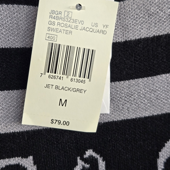 Guess Black and Gray Patterned Sweater - Picture 7 of 7